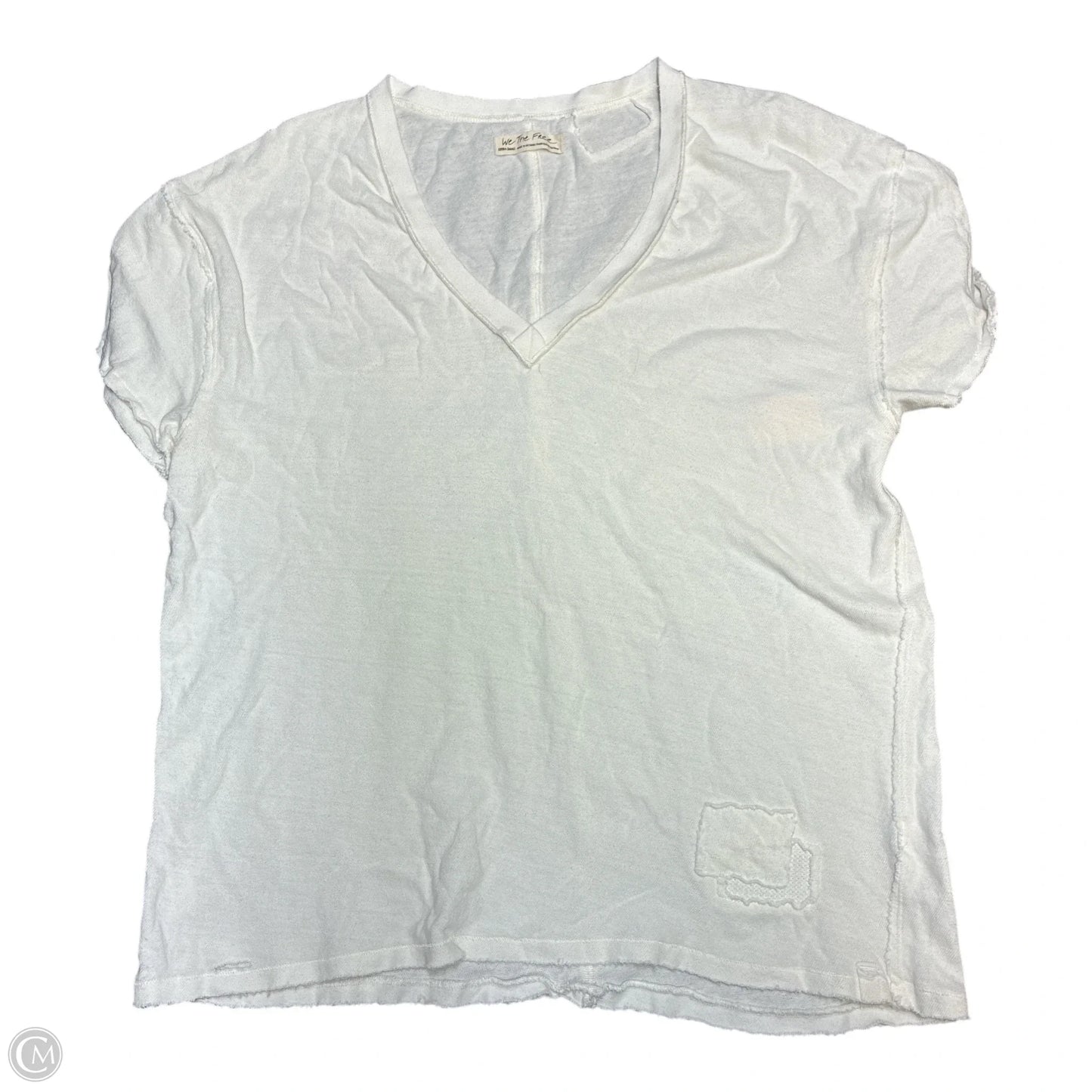 Top Short Sleeve By We The Free In Cream, Size: Xs