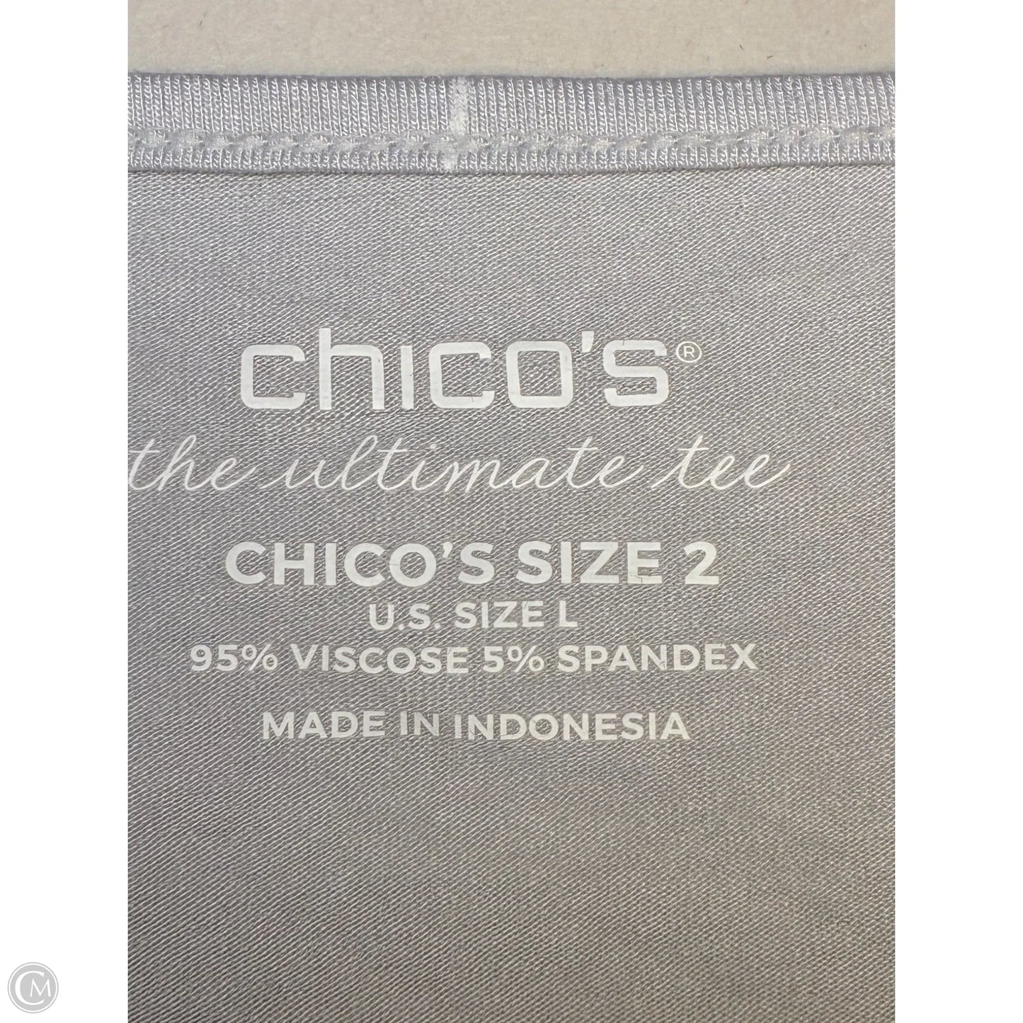 Tank Top By Chicos In Grey, Size: L