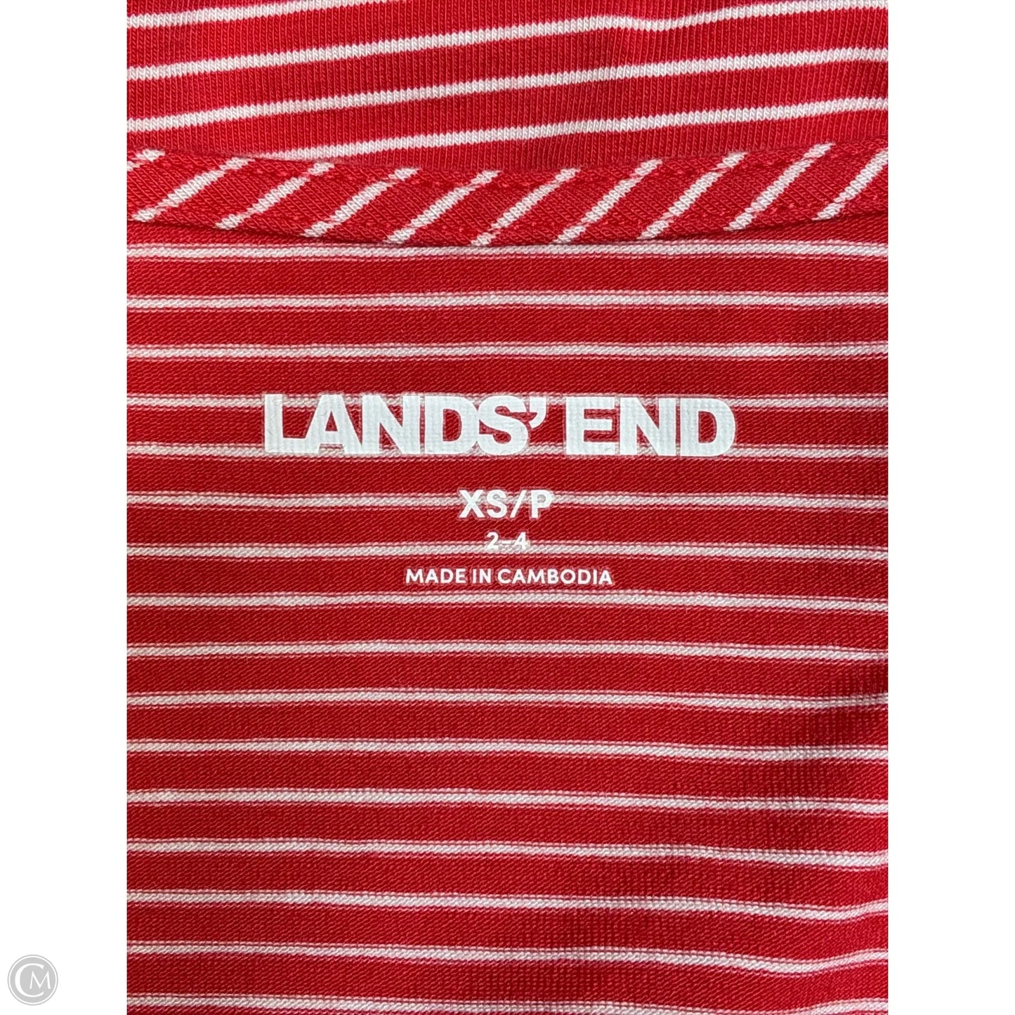 Top Short Sleeve By Lands End In Red, Size: Xsp