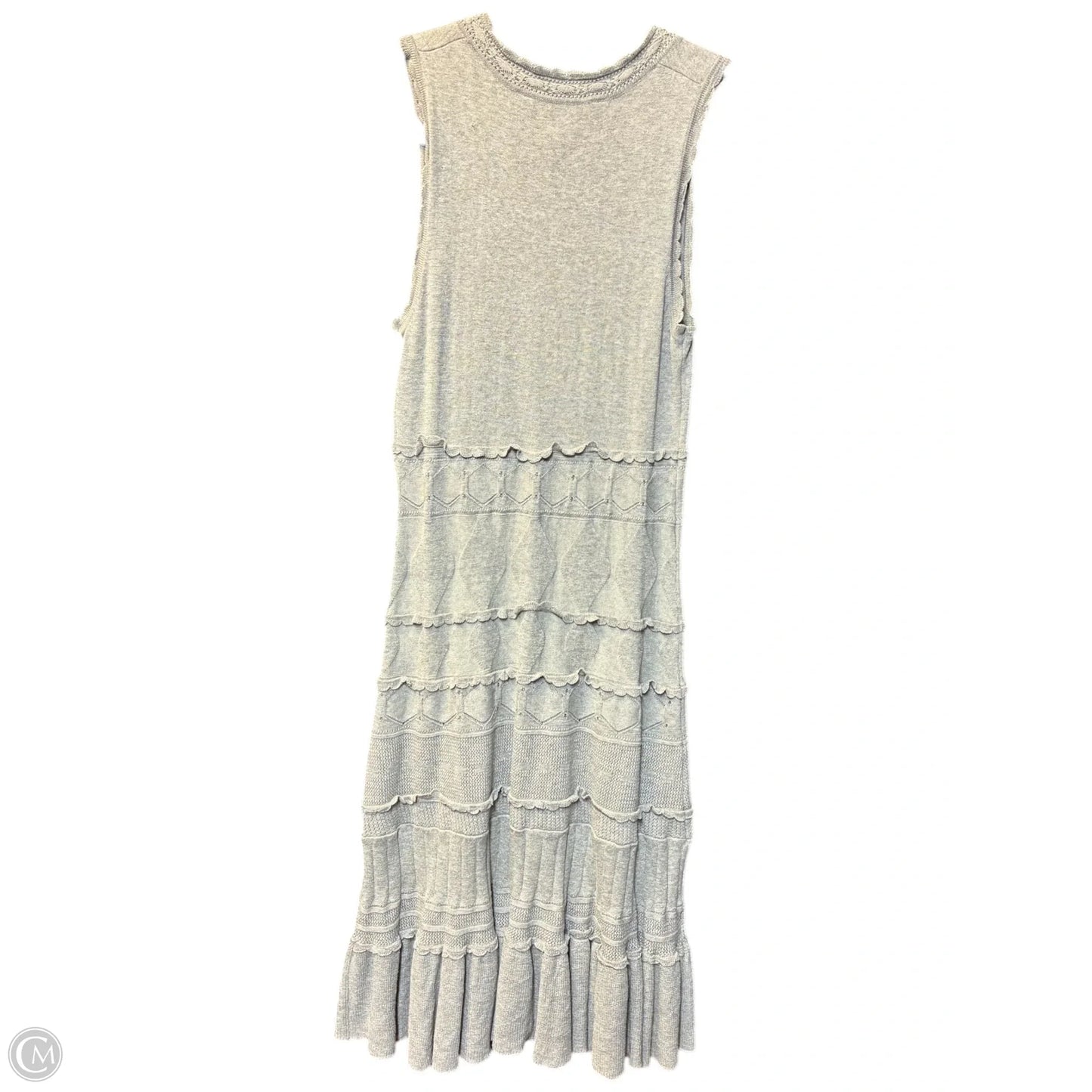 Dress Casual Midi By Bcbgmaxazria In Grey, Size: S
