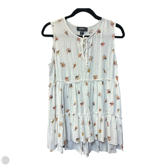 Blouse Sleeveless By Karen Kane In Floral Print, Size: M
