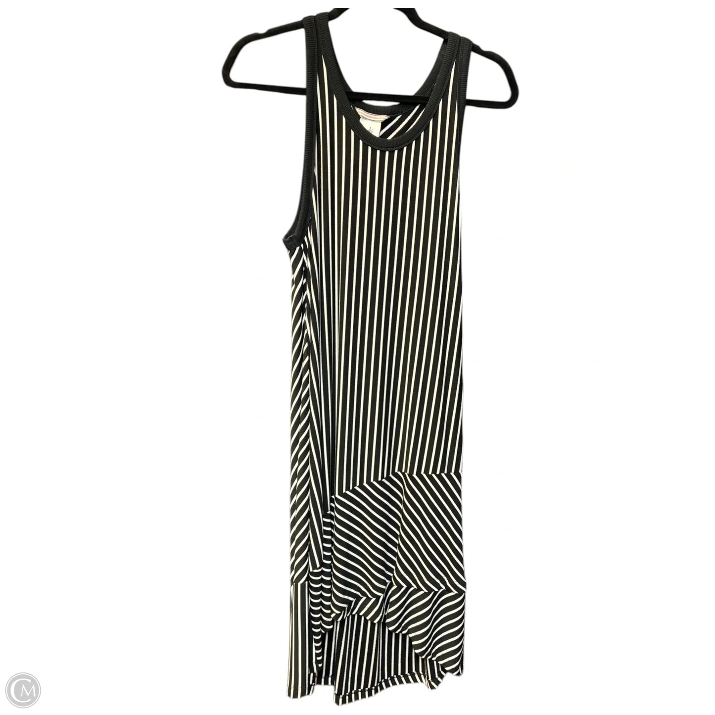 Dress Casual Midi By Cabi In Black & White, Size: M