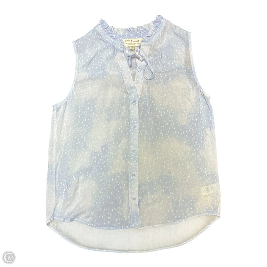 Top Sleeveless By Cloth & Stone In Blue, Size: S