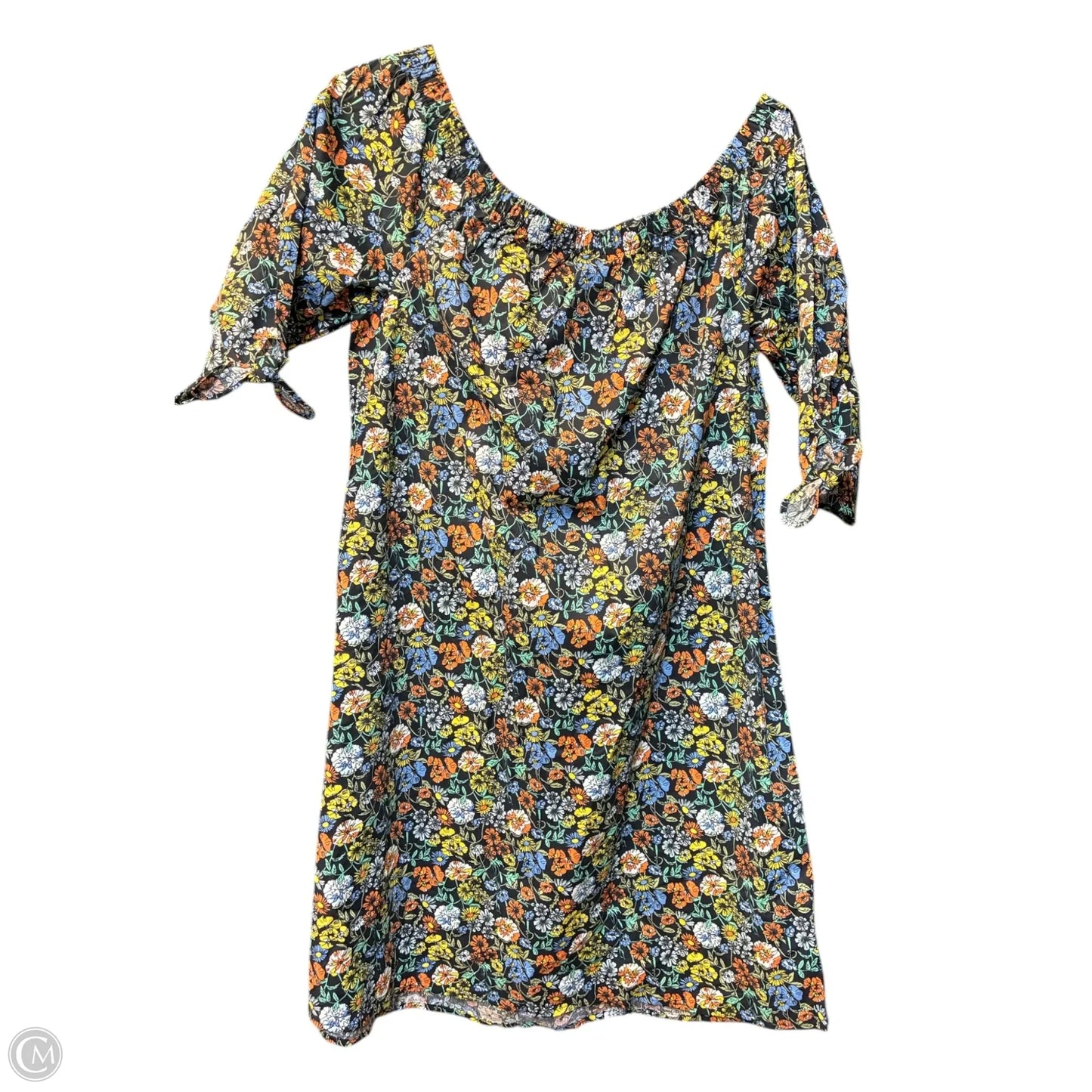 Dress Casual Short By Bobeau In Floral Print, Size: L