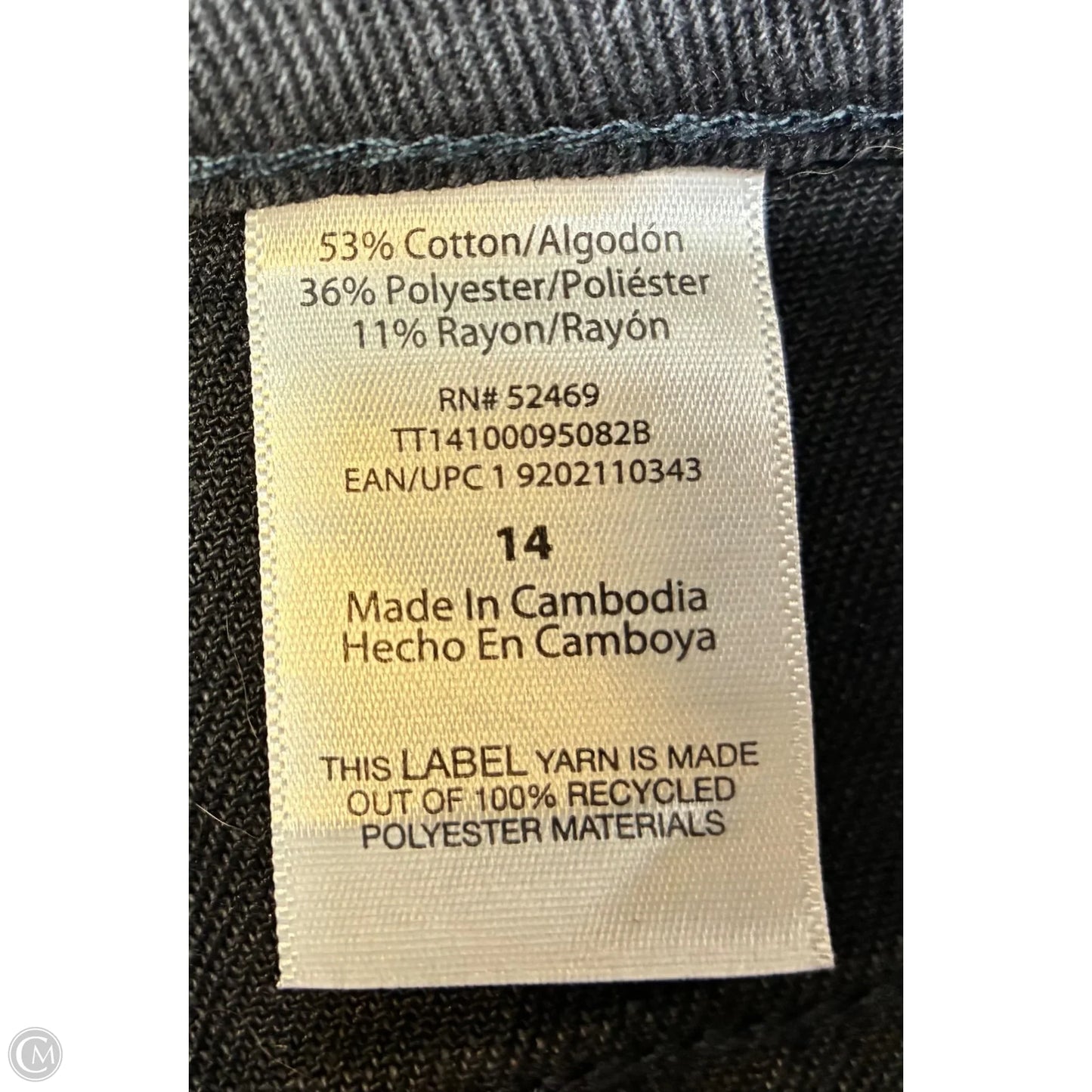 Shorts By Time And Tru In Black, Size: 14
