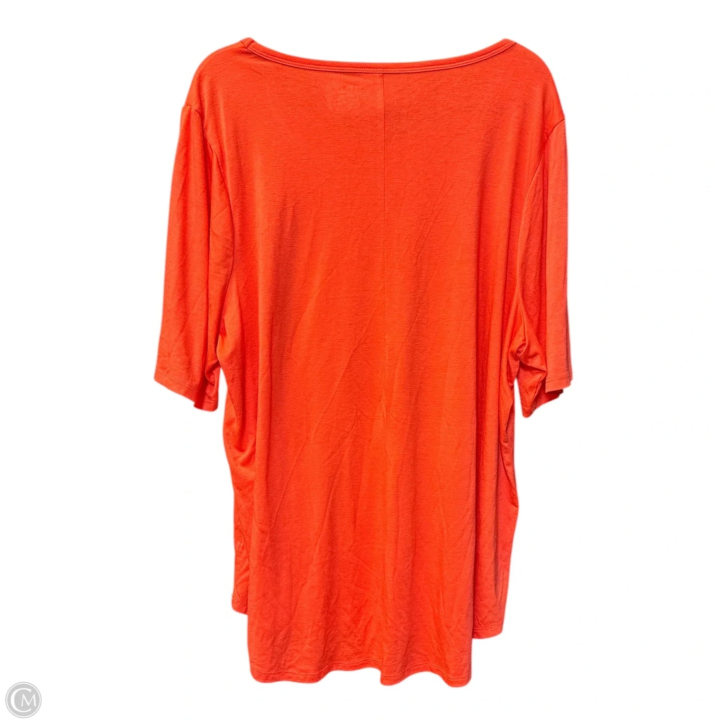Top Short Sleeve Basic By Lane Bryant In Orange, Size: 2x