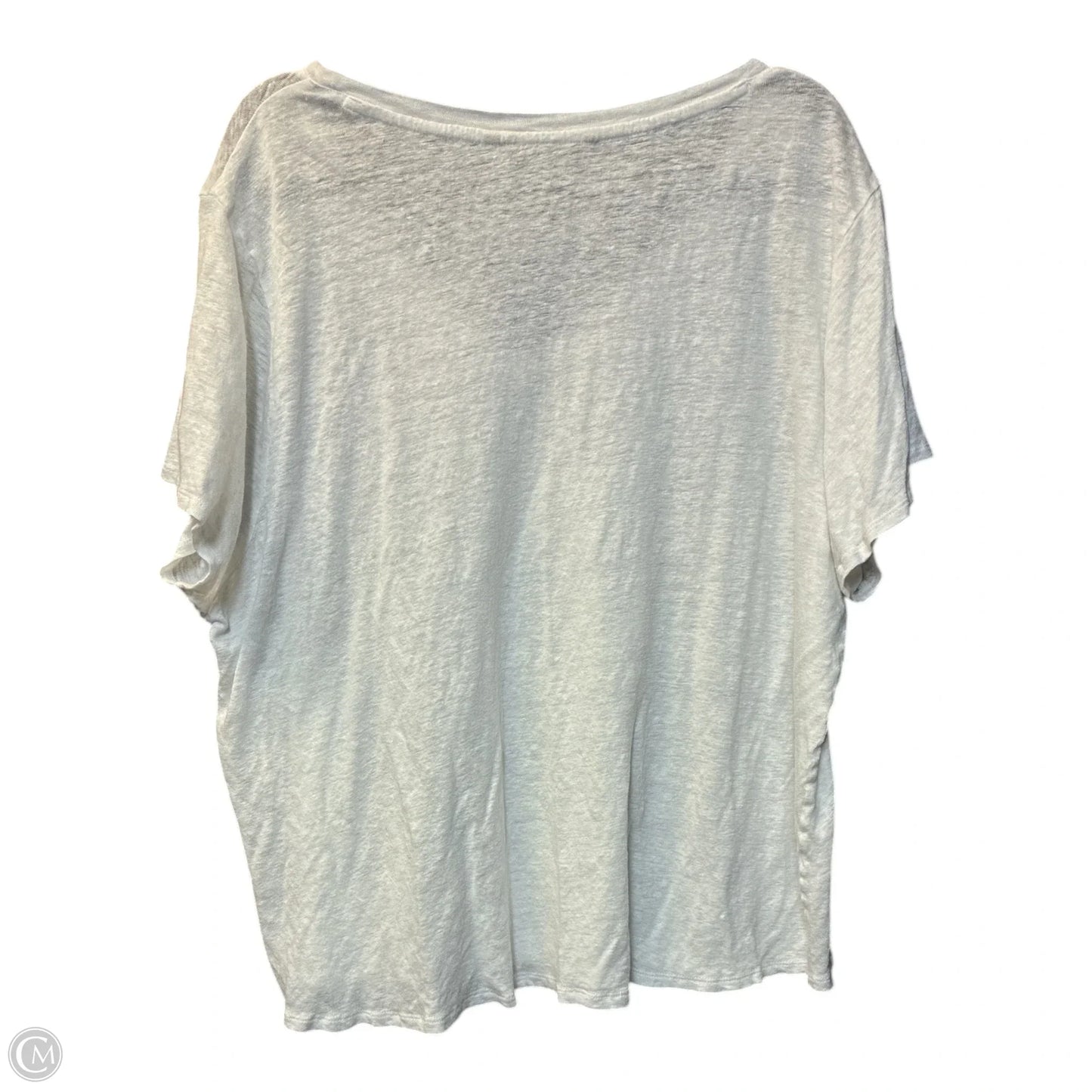 Top Short Sleeve Basic By Soft Surroundings In White, Size: 3x