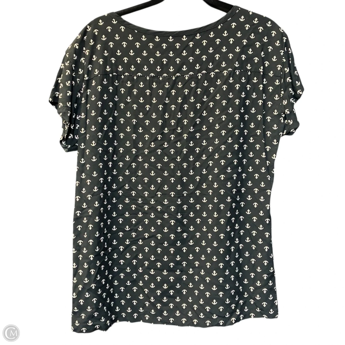 Top Short Sleeve By Gap In Black, Size: M