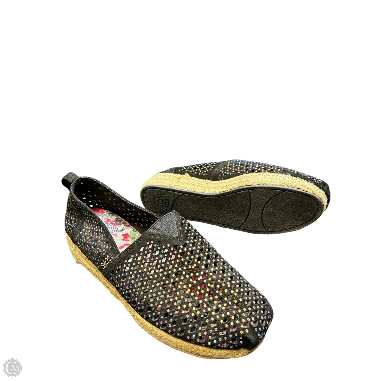 Sandals Flats By Bobs In Black, Size: 9.5