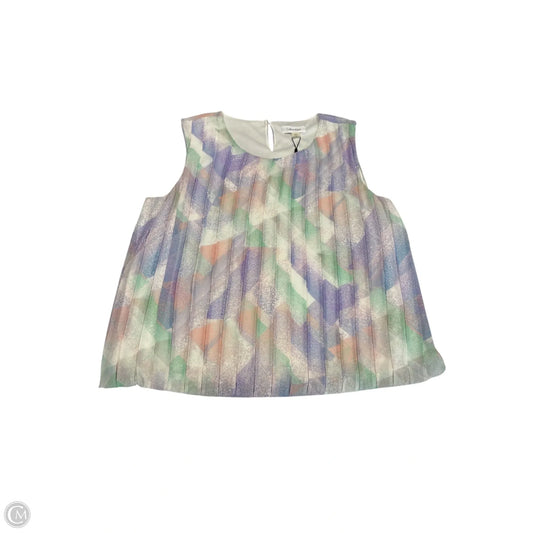 Blouse Sleeveless By Calvin Klein In Multi-colored, Size: Xl