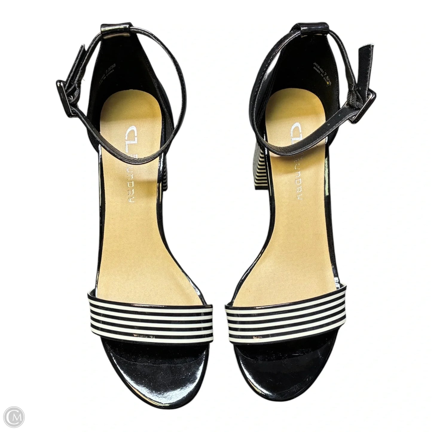 Sandals Heels Block By Cl By Chinese Laundry In Black, Size: 7.5