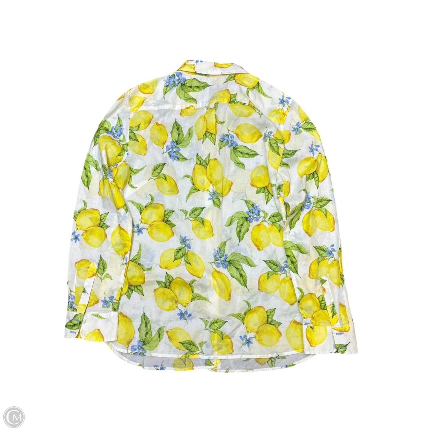 Top Long Sleeve By Talbots In Yellow, Size: M