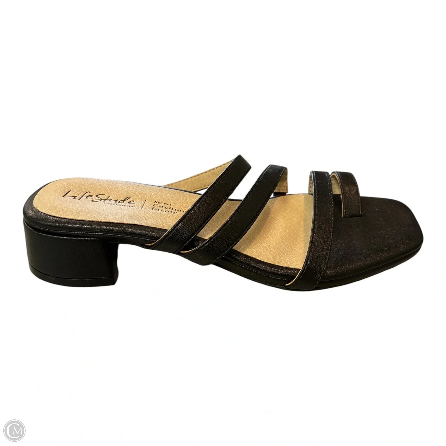 Sandals Heels Block By Life Stride In Black, Size: 6
