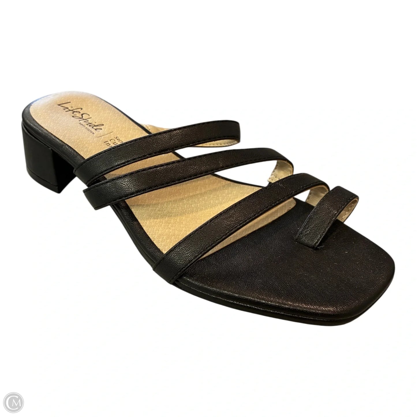 Sandals Heels Block By Life Stride In Black, Size: 6