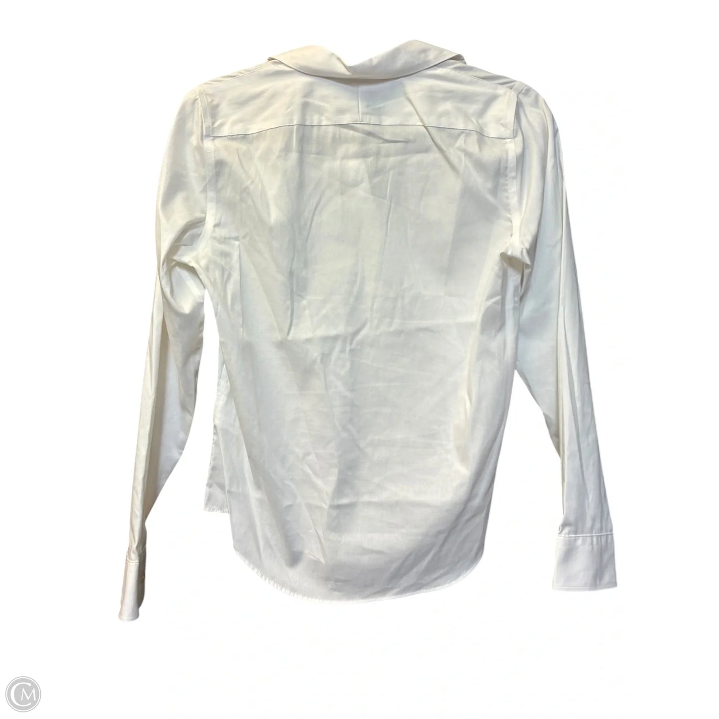 Top Long Sleeve By Lauren By Ralph Lauren In White, Size: Sp