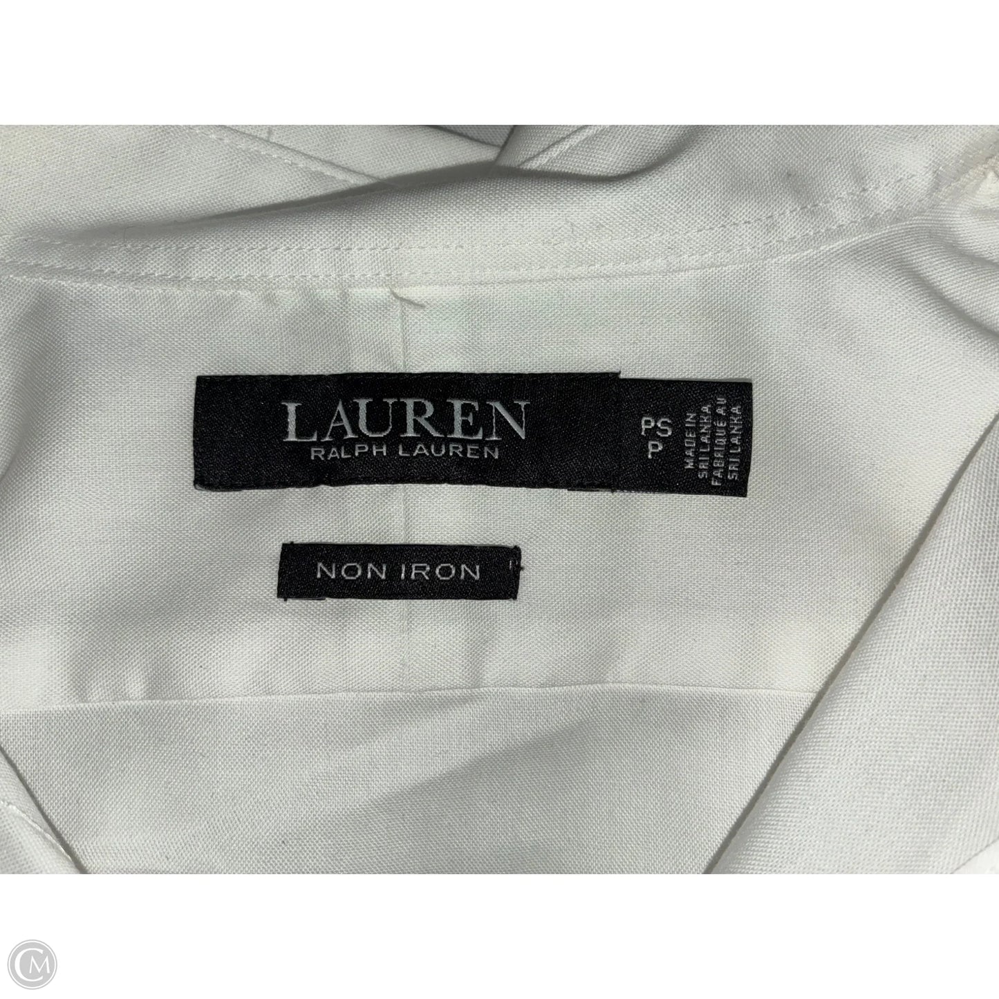 Top Long Sleeve By Lauren By Ralph Lauren In White, Size: Sp