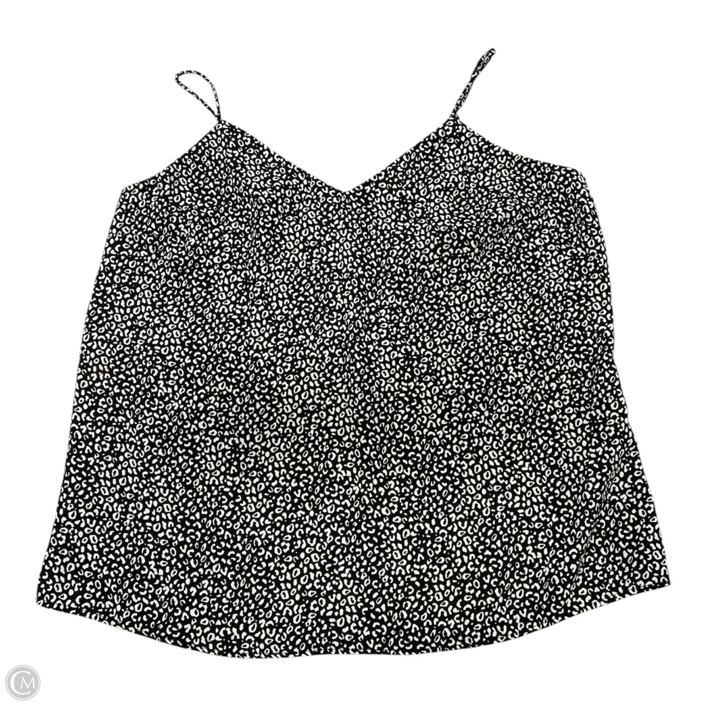 Blouse Sleeveless By Nine West In Black & Cream, Size: M