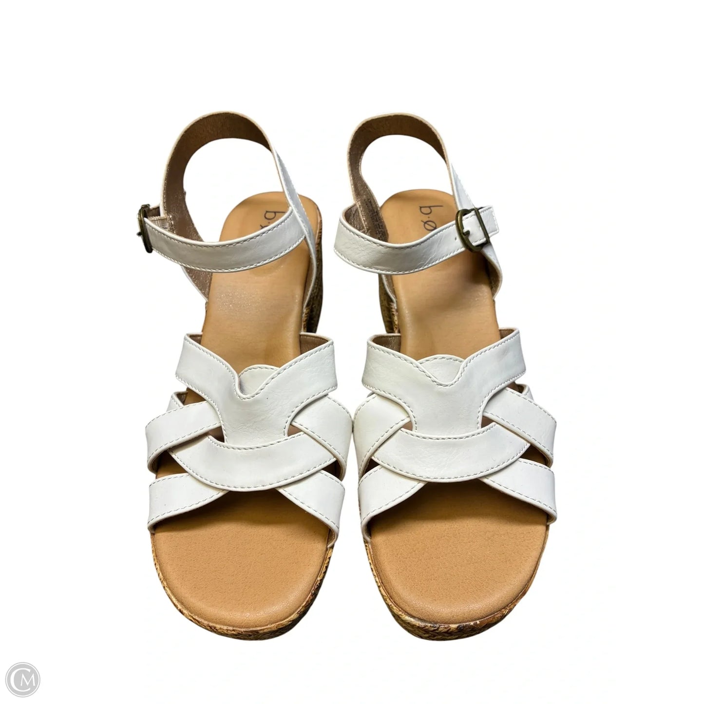 Sandals Heels Block By Boc In White, Size: 9