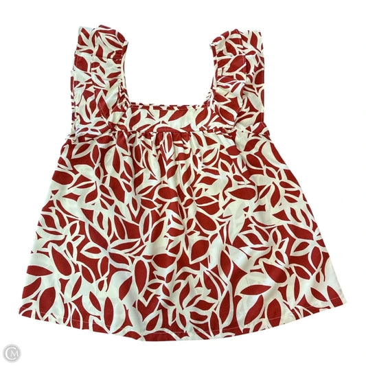 Blouse Sleeveless By Sanctuary In Red & White, Size: Xs