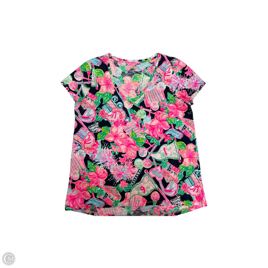 Top Short Sleeve Designer By Lilly Pulitzer In Multi-colored, Size: L