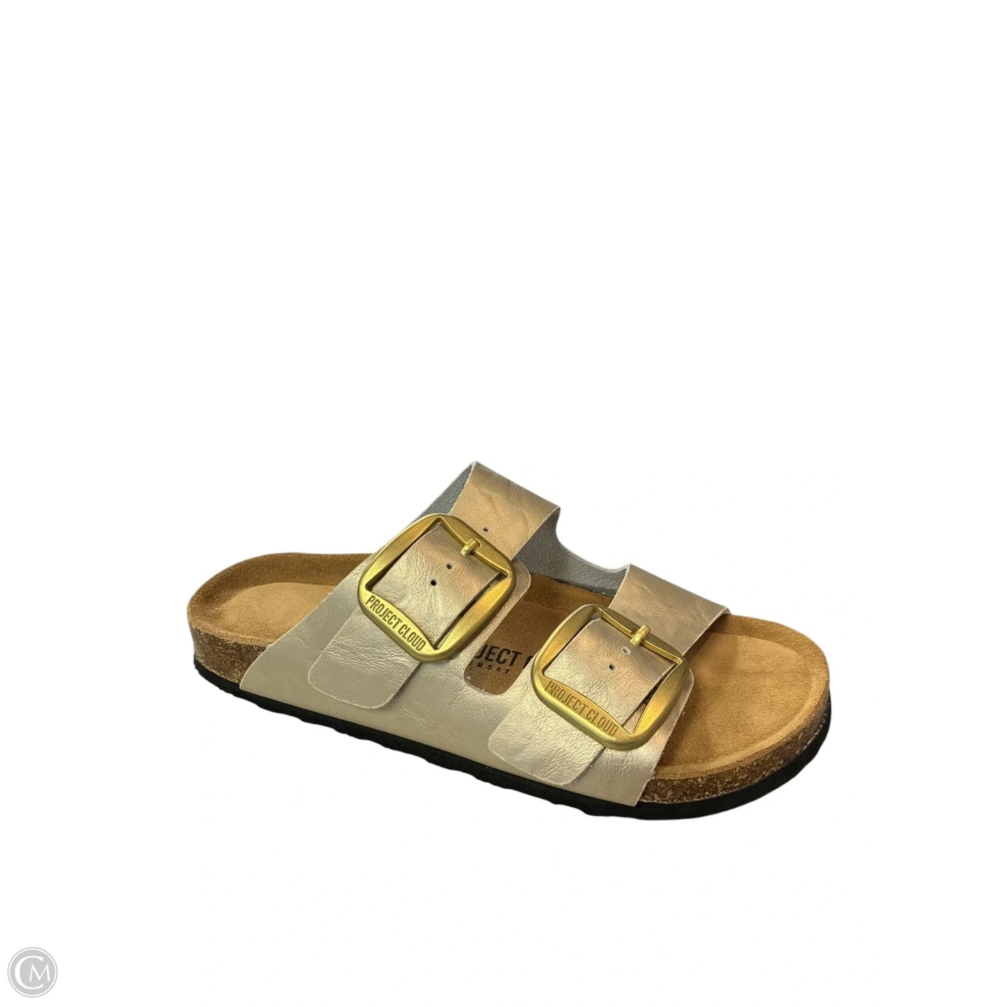 Sandals Flats By Clothes Mentor In Gold, Size: 7