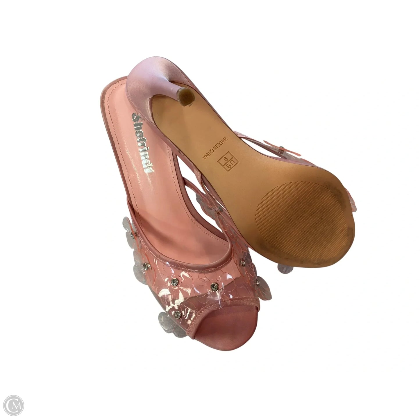 Sandals Heels Stiletto By Cmf In Pink, Size: 9