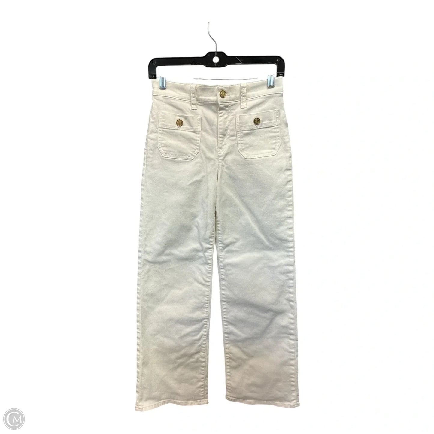 Jeans Wide Leg By J. Crew In White, Size: 4