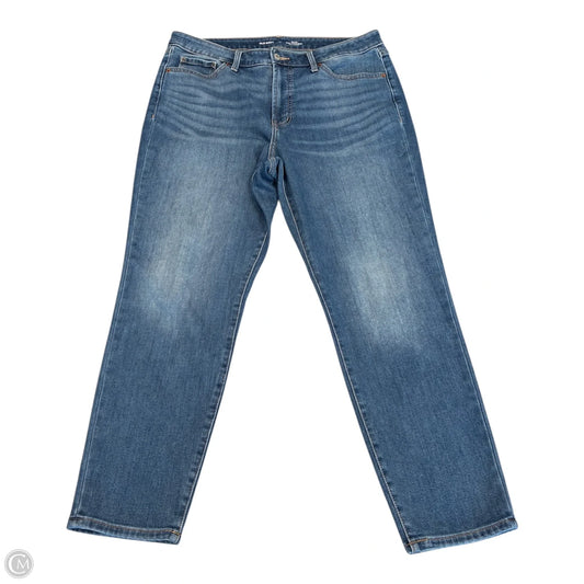 Jeans Straight By Old Navy In Blue Denim, Size: 14