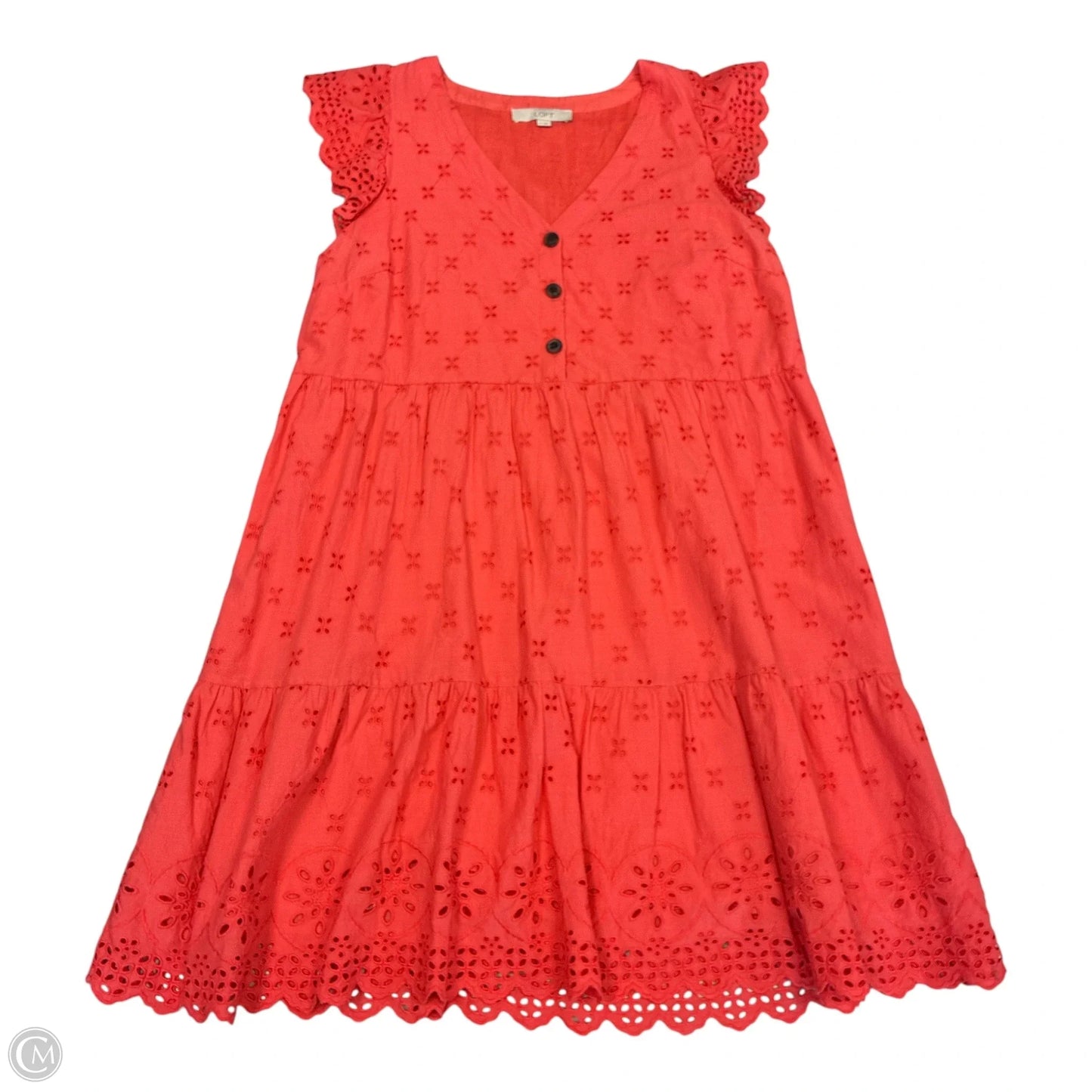 Dress Casual Short By Loft In Orange, Size: M