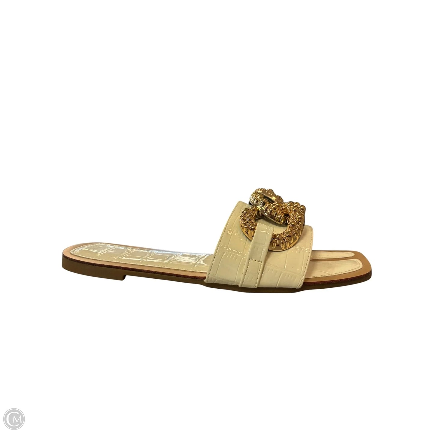 Sandals Flats By Cmf In Cream, Size: 5.5
