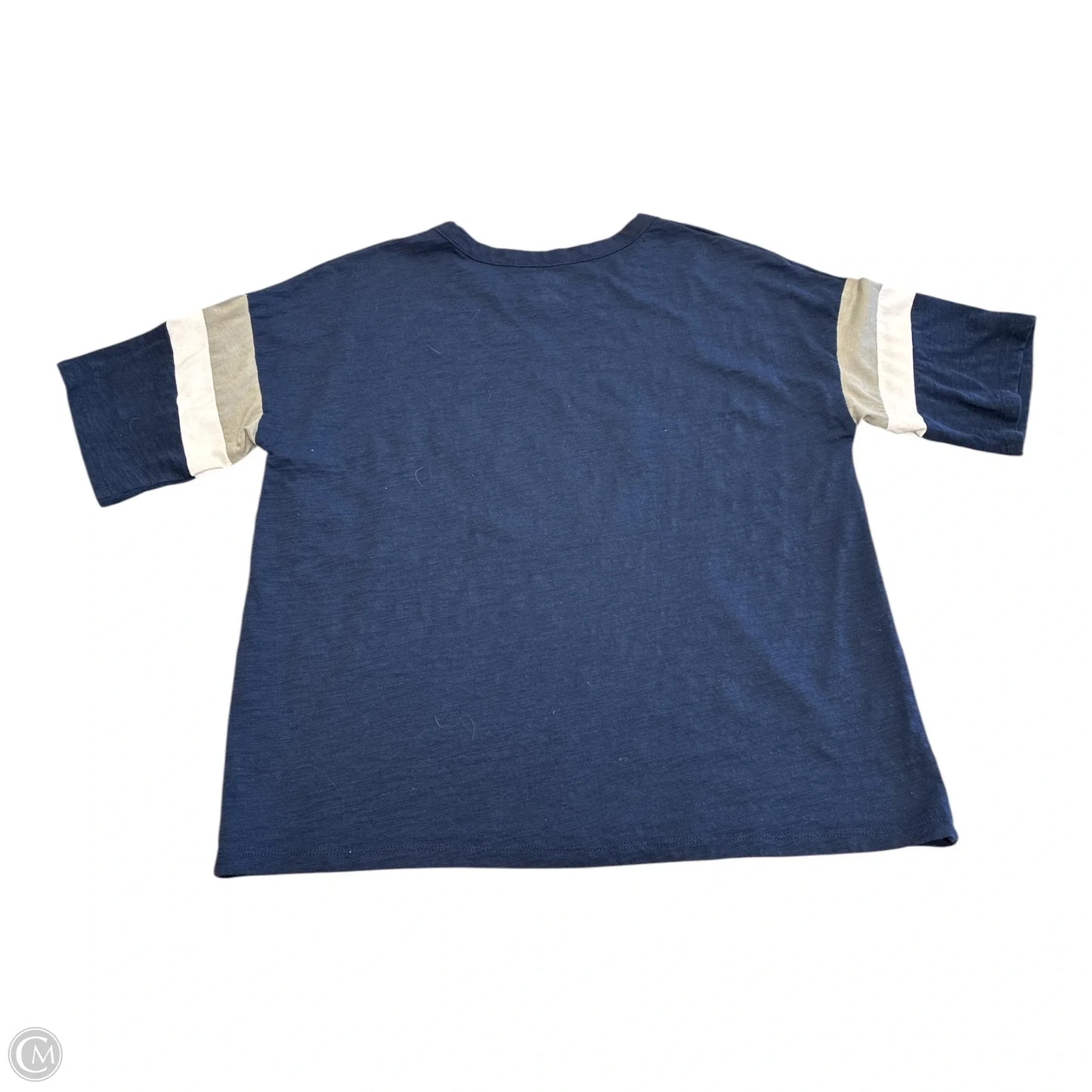 Top Short Sleeve By Nfl In Navy, Size: M