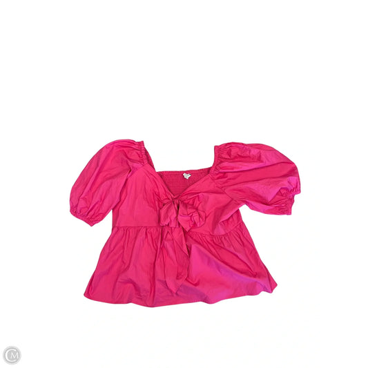 Top Short Sleeve By Old Navy In Pink, Size: Xxl