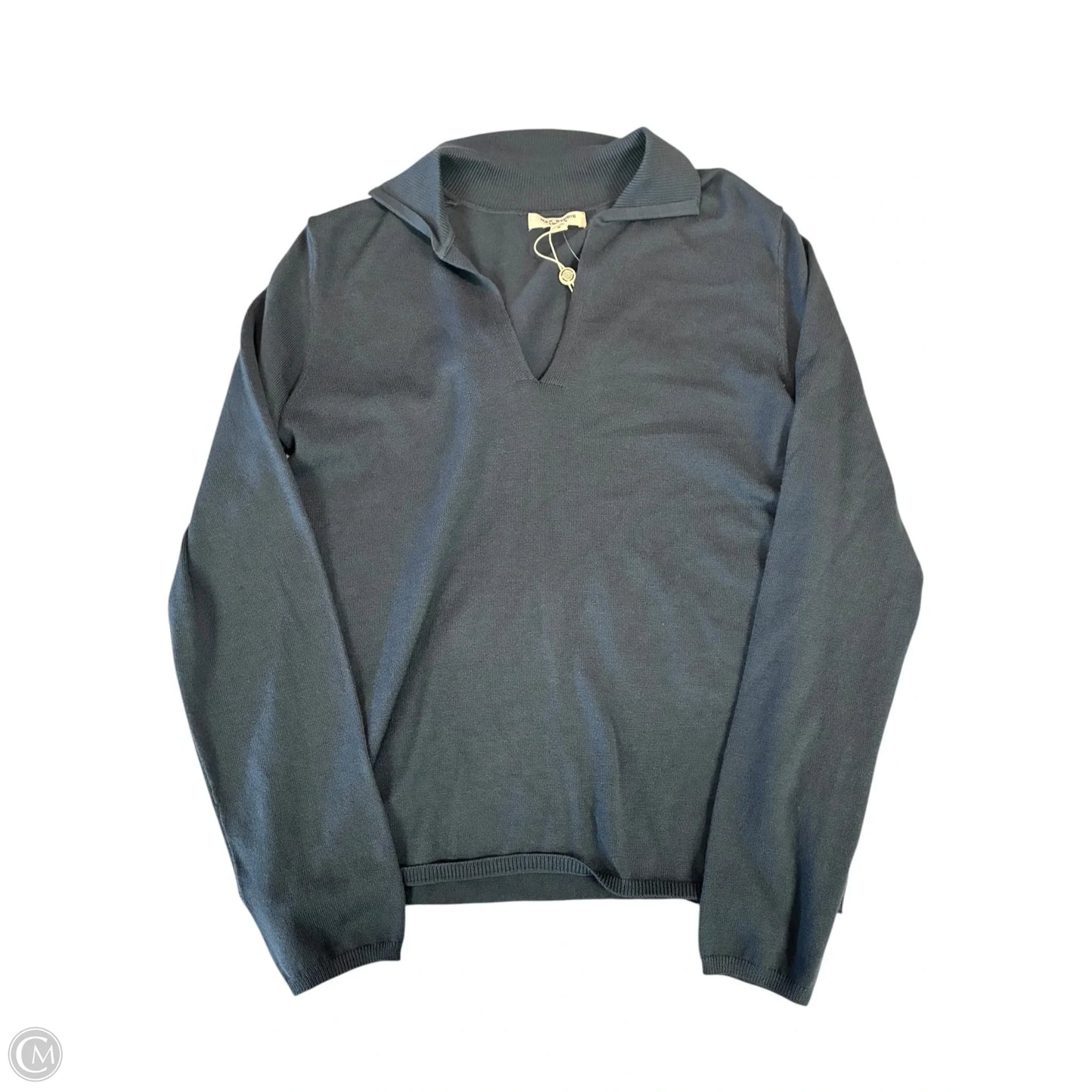 Top Long Sleeve By Max Studio In Grey, Size: S