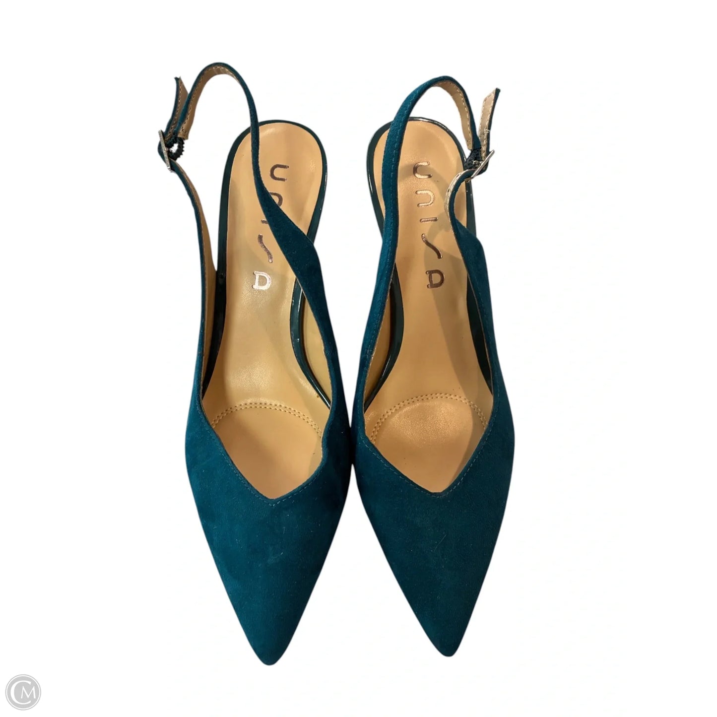 Shoes Heels Stiletto By Unisa In Teal, Size: 8