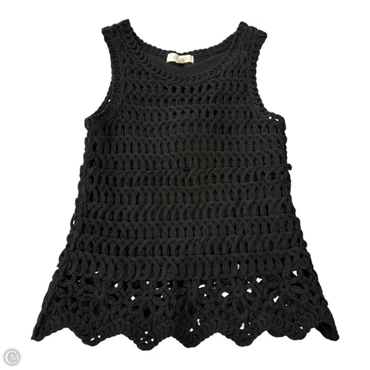 Top Sleeveless By Adiva In Black, Size: S