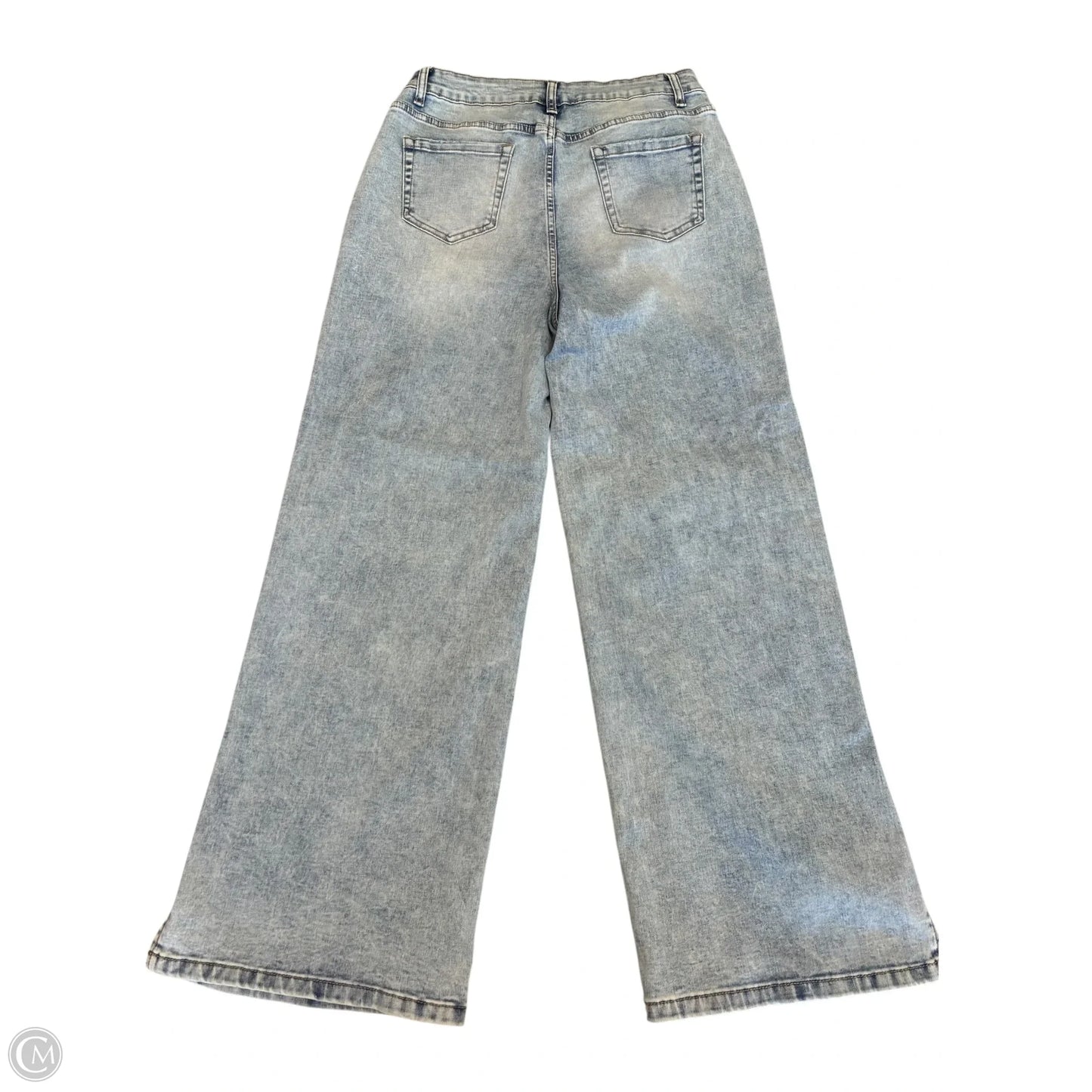 Jeans Wide Leg By Cmf In Blue Denim, Size: 12