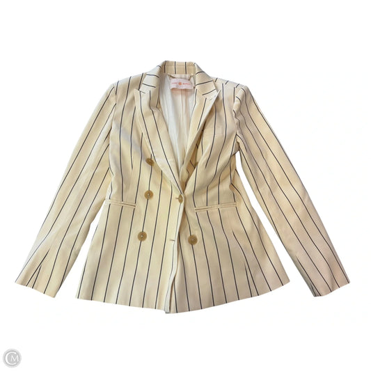 Blazer Designer By Tory Burch In Cream, Size: S