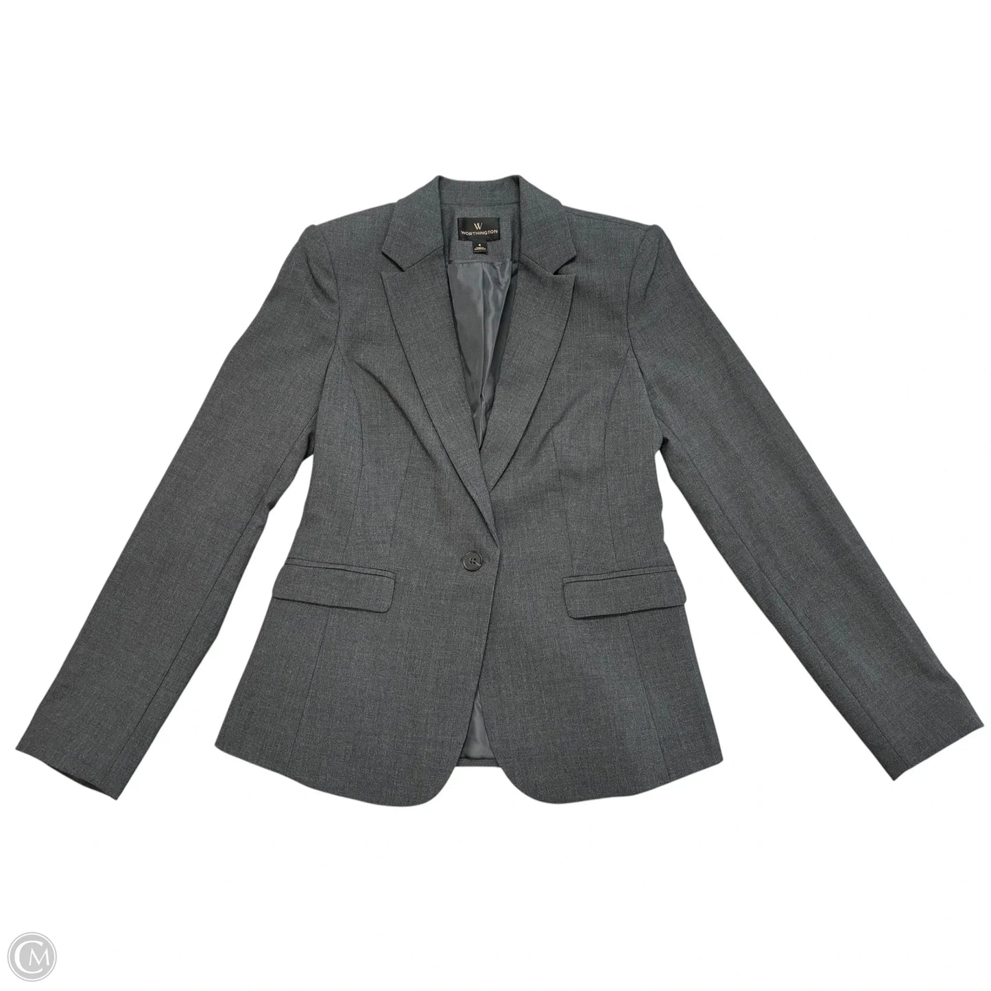 Blazer By Worthington In Grey, Size: S