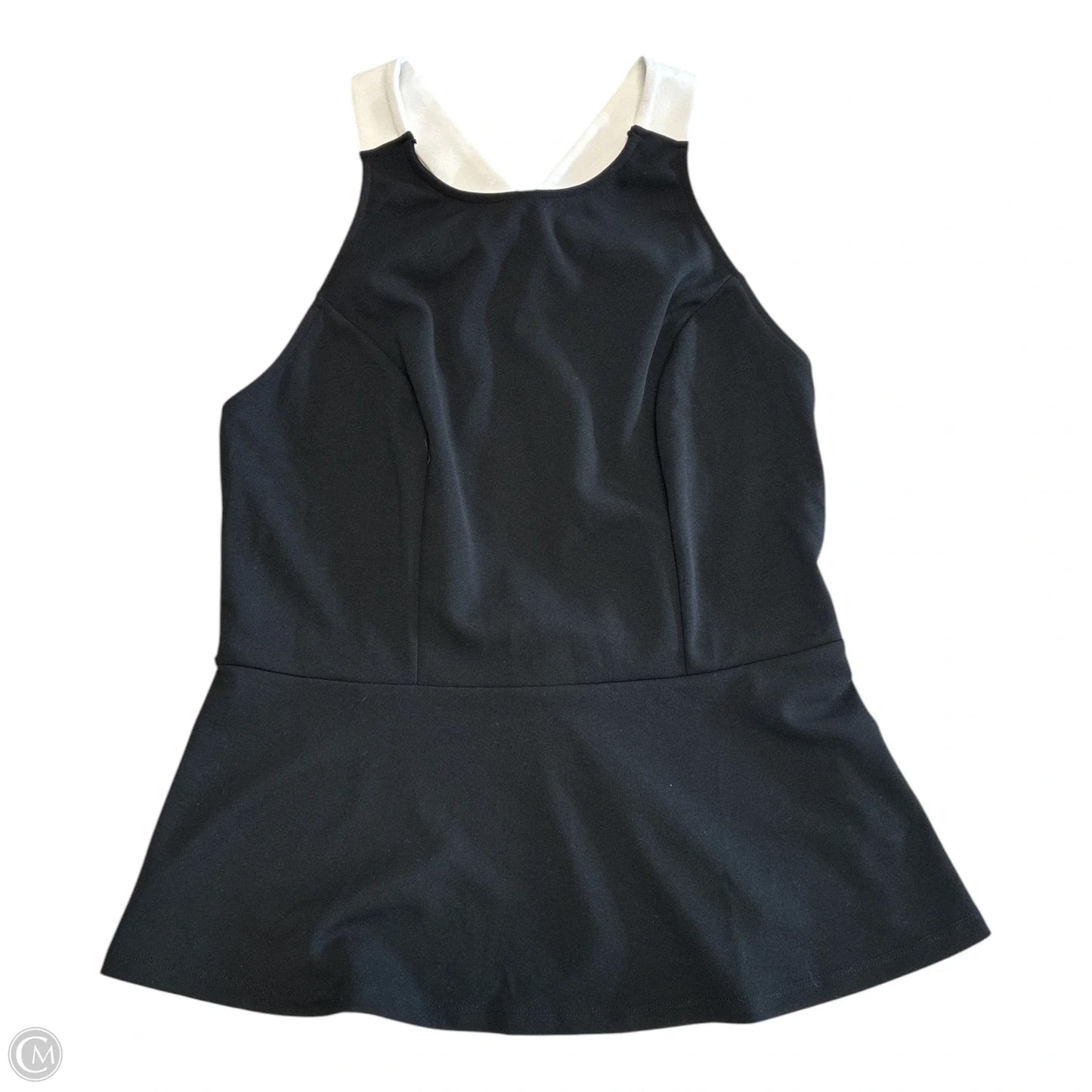 Blouse Sleeveless By New York And Co In Black & White, Size: Large