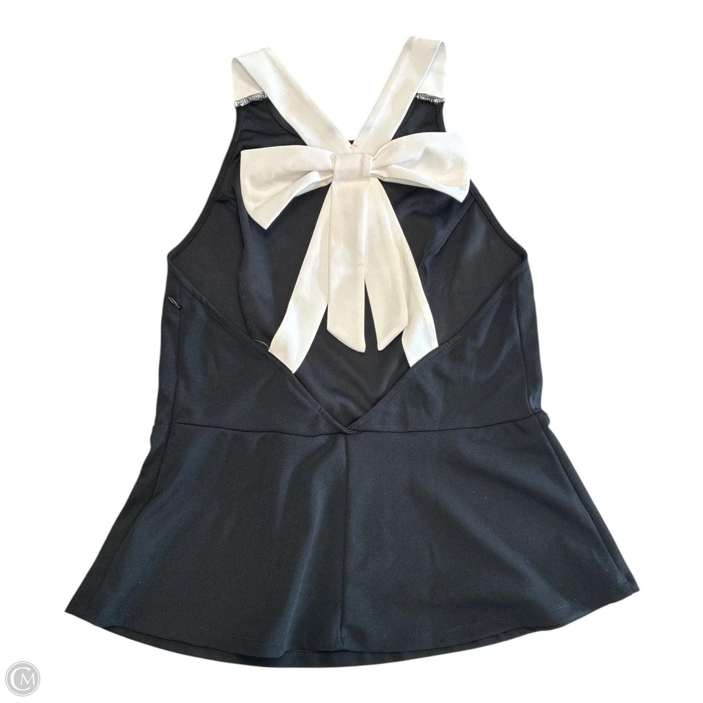 Blouse Sleeveless By New York And Co In Black & White, Size: Large