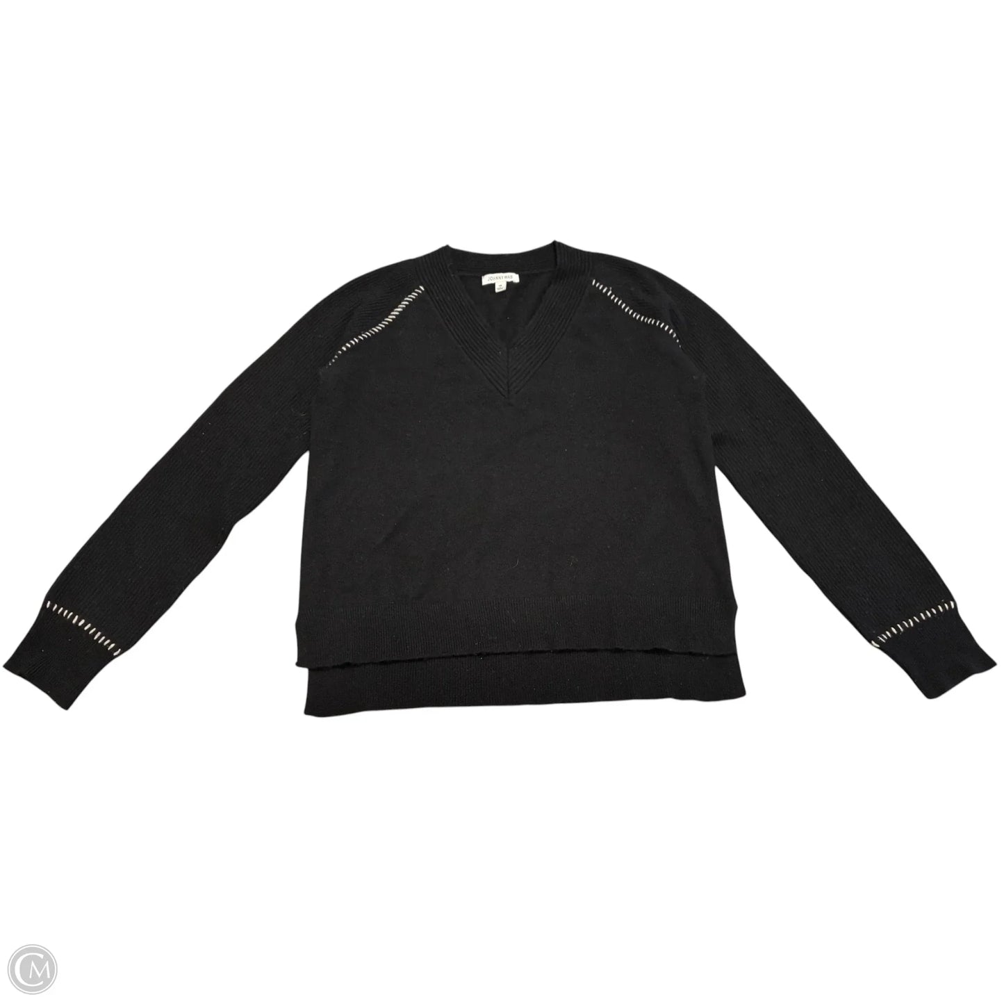 Sweater Cardigan Designer By Johnny Was In Black, Size: Xs