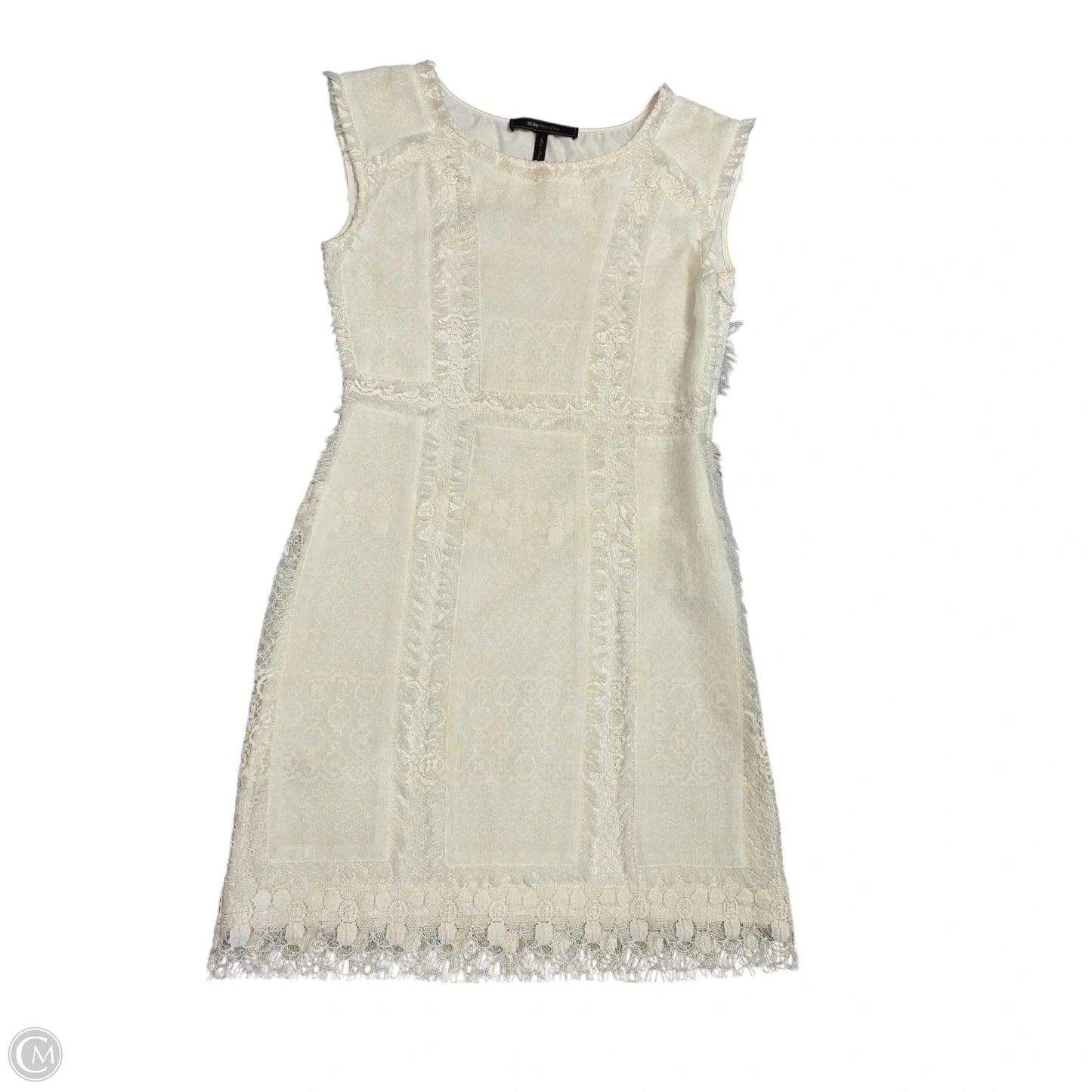 Dress Casual Short By Bcbgmaxazria In Cream, Size: Xs