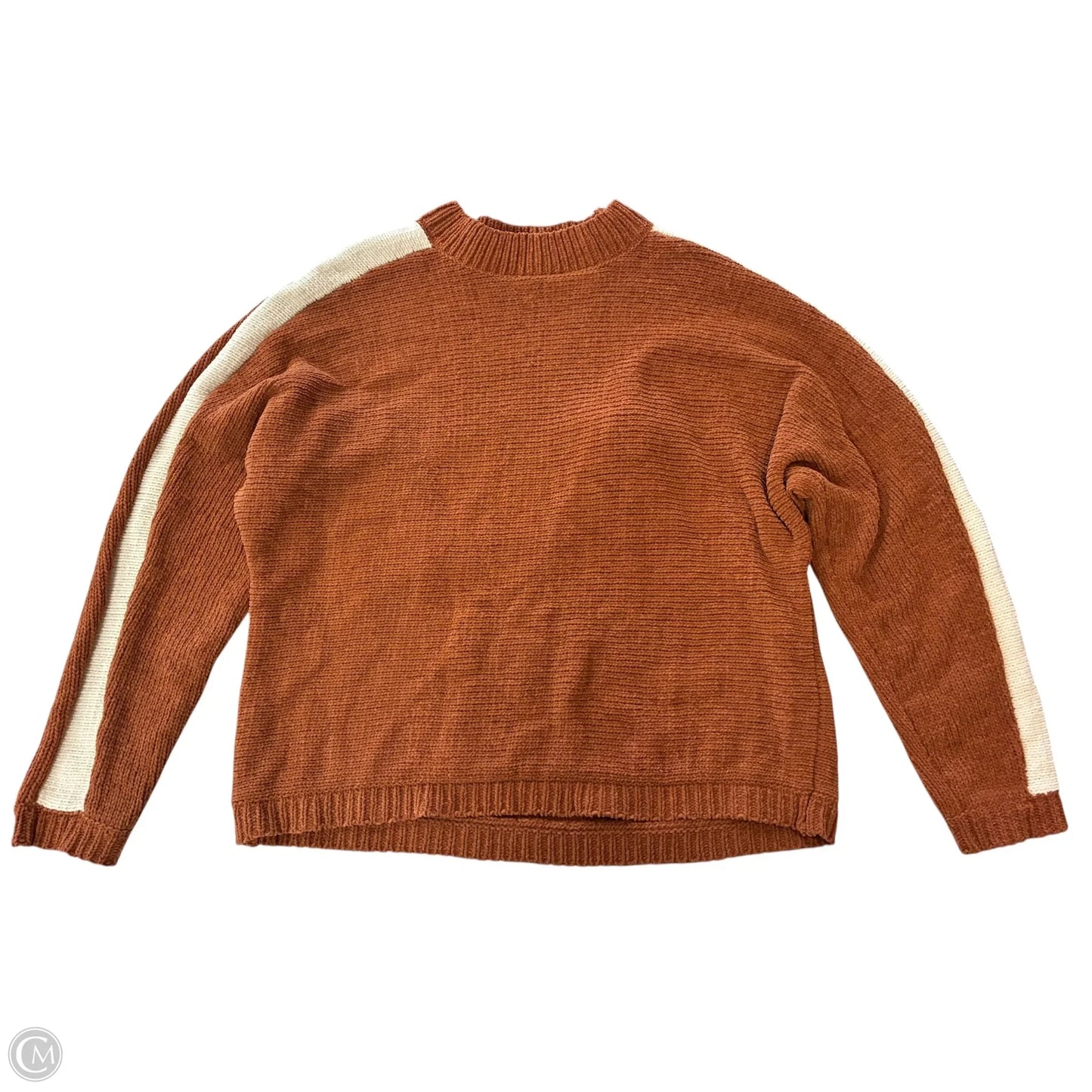 Sweater By Elan In Orange, Size: L
