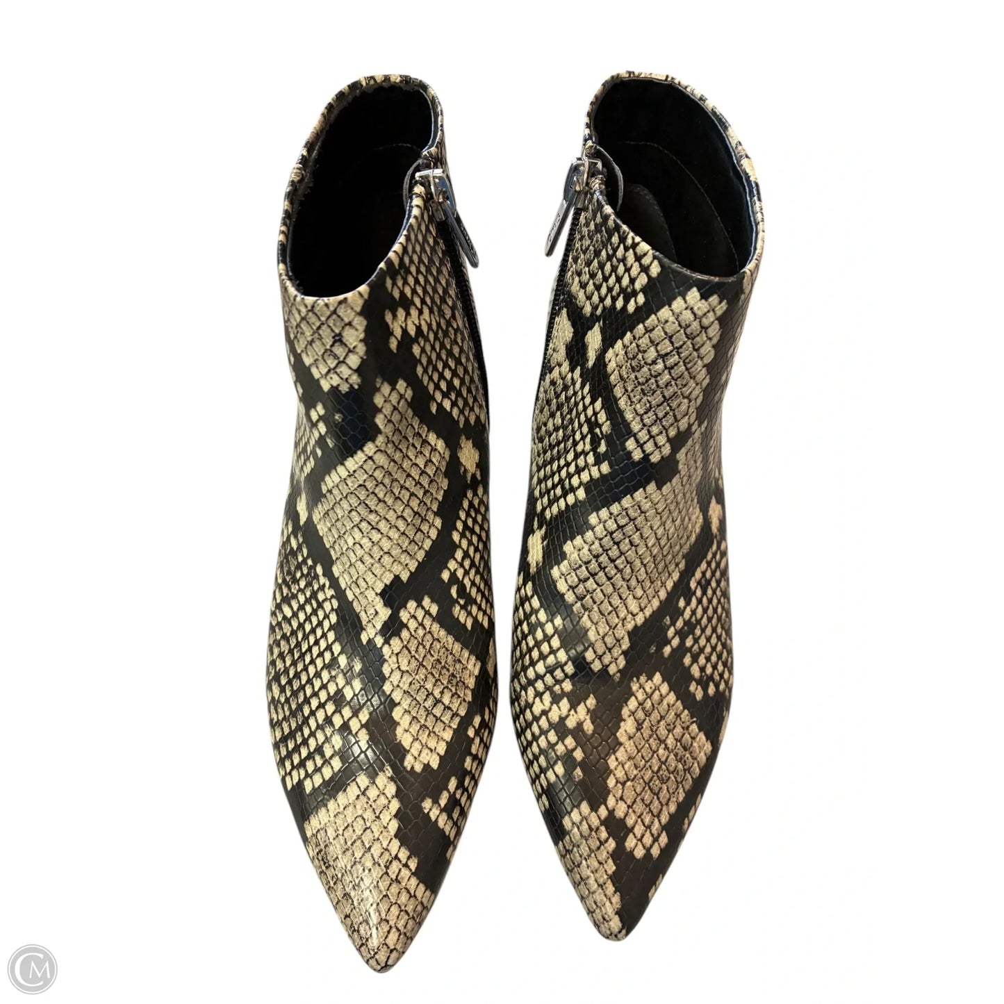 Boots Ankle Heels By Sam Edelman In Snakeskin Print, Size: 7