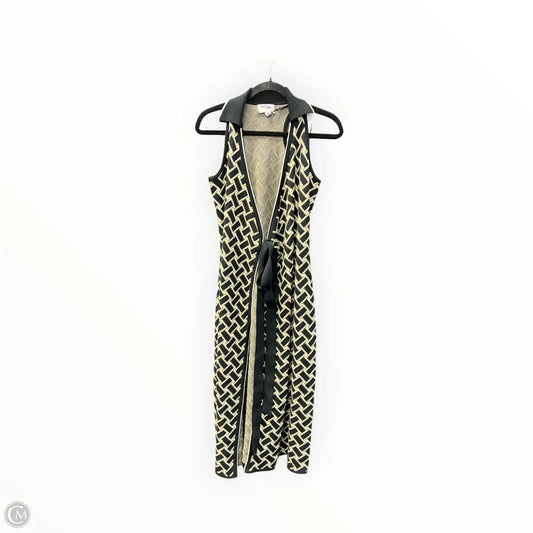 Vest Sweater By Target-designer In Black & Tan, Size: Xs