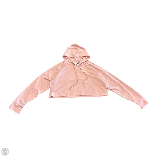 Athletic Sweatshirt Hoodie By Cme In Pink, Size: S