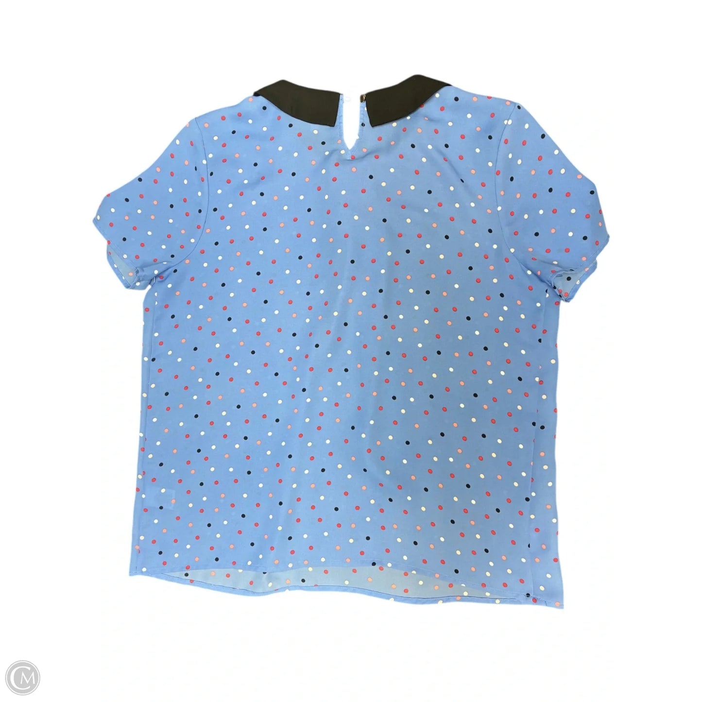 Blouse Short Sleeve By Elle In Blue, Size: S