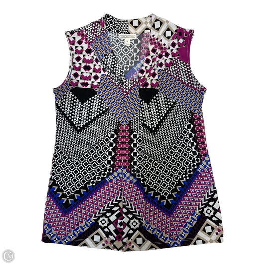 Top Sleeveless By Dana Buchman In Multi-colored, Size: M