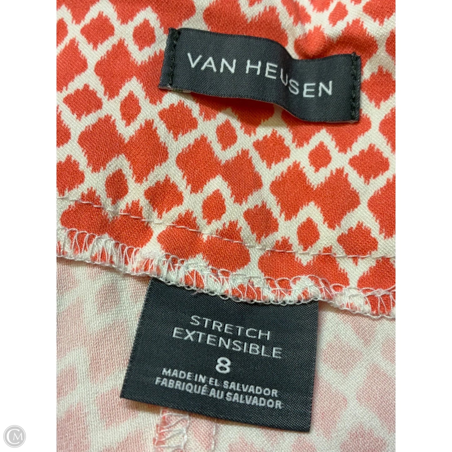 Pants Chinos & Khakis By Van Heusen In Orange & White, Size: 8