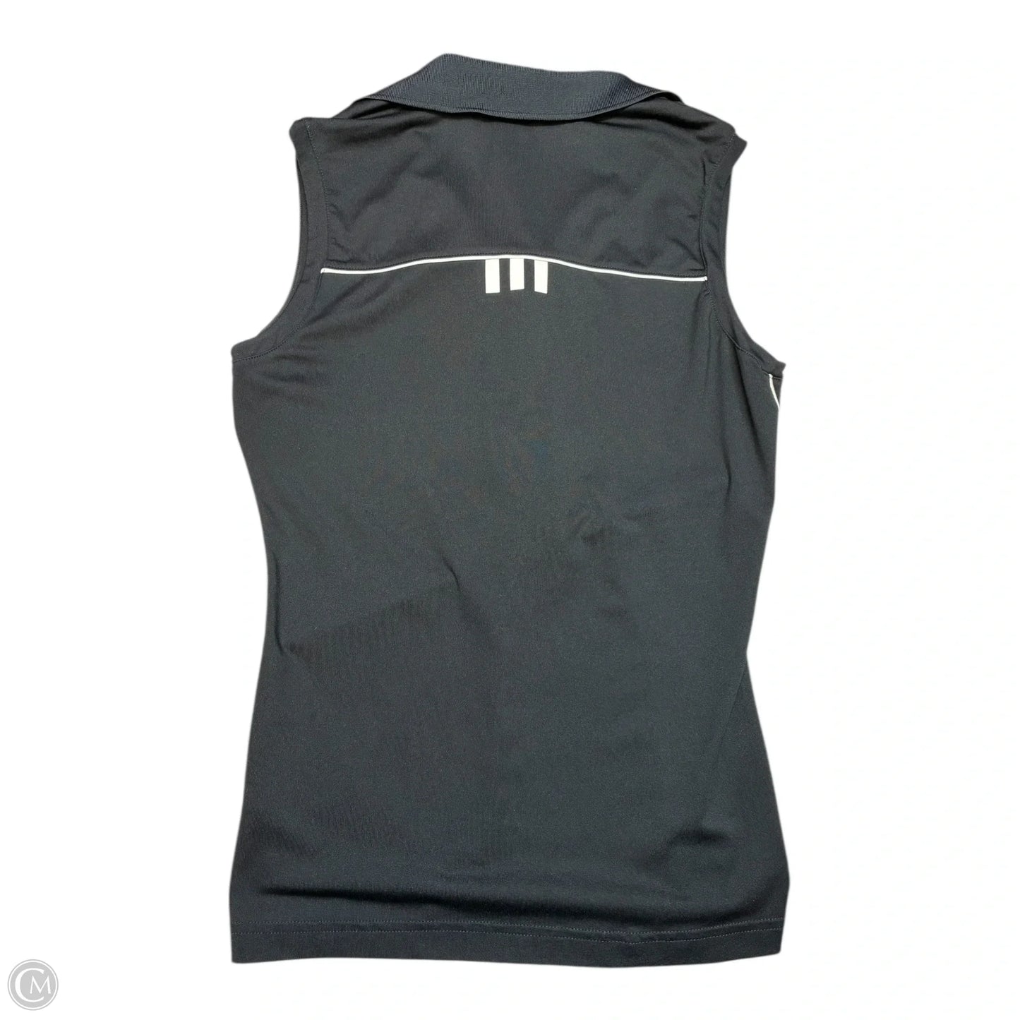 Athletic Top Short Sleeve By Adidas In Black, Size: S